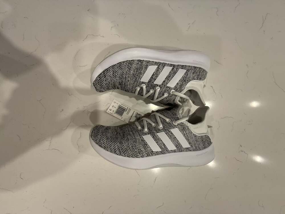 Adidas Cloudfoam Pure SPW Sneakers IF3393 Women's Size 7.5 Cloud White/Core Blac